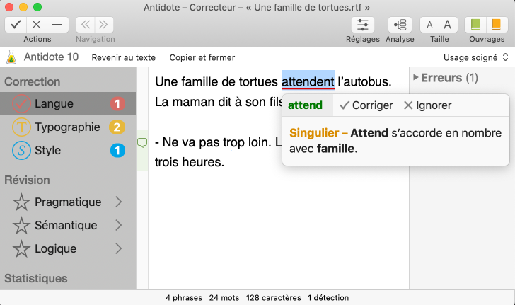 Le correcteur d’Antidote