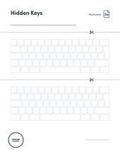 **Worksheet no. 5a** (Inverted L-shaped **Enter** key for macOS and Windows)