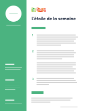 **L’étoile de la semaine** Précision