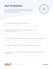 **Self-Evaluation** For adults