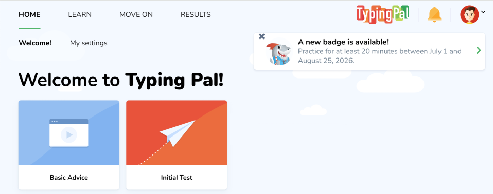 New limited edition badge notification on the homepage